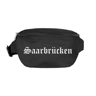 Saarbrücken Bauchtasche - Altdeutsch bedruckt - Gürteltasche Hipbag - ...