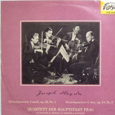 Supraphon SUB 10088 - Streichquartett F-Moll, Op. 20, Nr. 5/ Streichquartett C-D