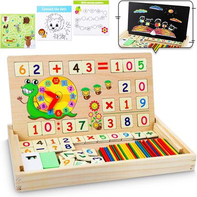 Mathematik Montessori Lernspielzeug mit Zählstäbchen ab 3 Jahren