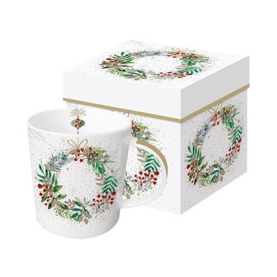 PPD Trend Mug in Geschenkbox Festive Wreath, 604553 1 St