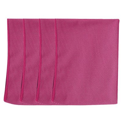 Cooling Towel, Soft Breathable Chilly Towel, Schweiß aufnehmen Rose Rot
