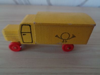 Erzgebirge Seiffen- Miniatur Holzauto Postauto