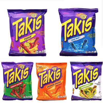 Takis Chips Tortilla Blue Heat, Nitro, Fuego, Zombie, Dragon 92,3g Original USA
