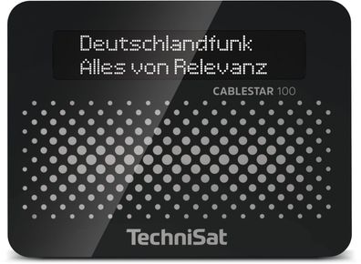 TechniSat Cablestar 100 Uhr DAB+ Kabel via Kabelanschluss Radio Adapter für Stereoanl