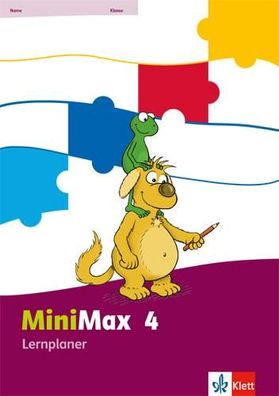 MiniMax 4 Lernplaner mit 32 Teste-dich-selbst-Seiten Klasse 4 Min