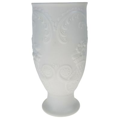 AK Kaiser Porzellan Blumenvase Tischvase weiß matt H 16,2 cm