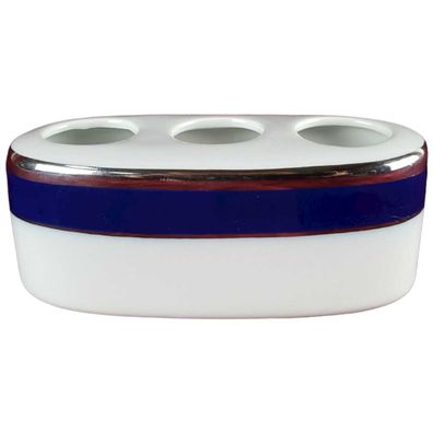 Behälter für Zahnbürste Royal KPM Bavaria Porzellan Echt Cobalt H 4,3 cm