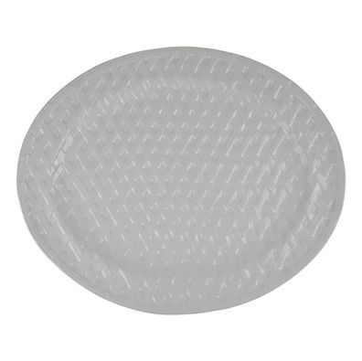 Servierplatte groß 47,5x39,2 cm Keramik Weiß