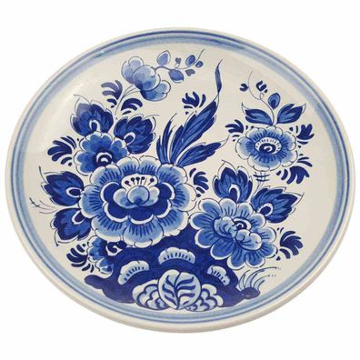 Wandteller klein 17,2 cm Keramik Delfts Blaue Blumen