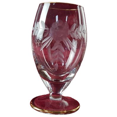 Glas Schliffmuster Schnapsglas Pinchen H 8,5 D 4,6 cm