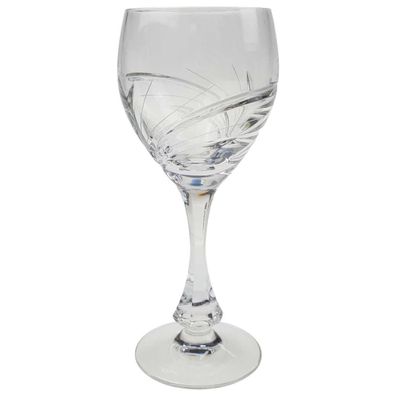 6er Set Weinglas H 18 cm Kristallglas Transparent