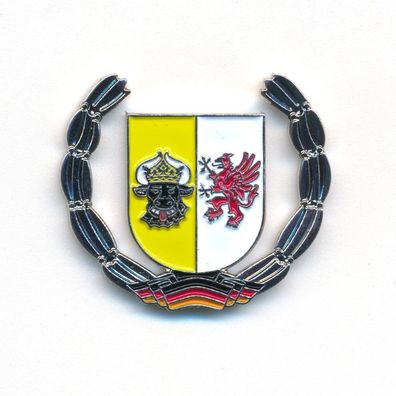 Mecklenburg-Vorpommern Wappen Schwerin Deutschland Badge Pin Anstecker 0919