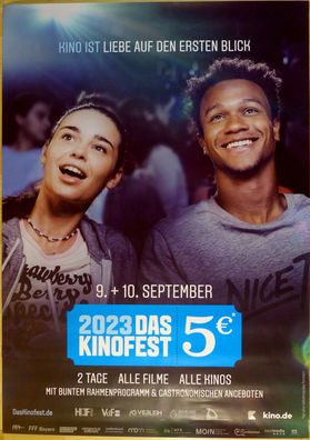 Das Kinofest 2023 - Liebe auf den ersten Blick - Original Kinoplakat A0 - Filmposter