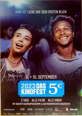 Das Kinofest 2023 - Liebe auf den ersten Blick - Original Kinoplakat A1 - Filmposter