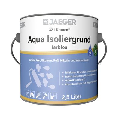 Jaeger 321 Kronen Aqua Isoliergrund 0,75 Liter farblos
