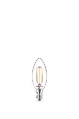 Philips LED E14 B35 Leuchtmittel 4,3W 470lm 2700K warmweiss 3,5x3,5x9,7cm