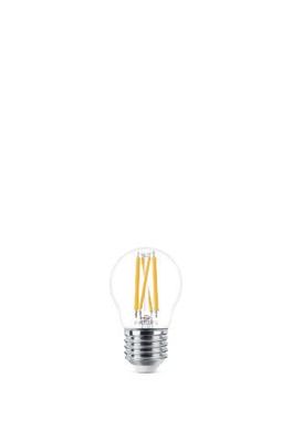Philips LED E27 P45 Leuchtmittel 3,4W 470lm 2200-2700K warmweiss dimmbar 4,5x4,5x7,8c