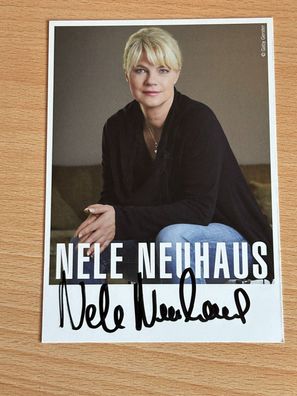 Nele Neuhaus Autogrammkarte orig signiert #6650