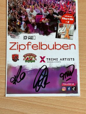 die Zipfelbuben Autogrammkarte orig signiert #6641