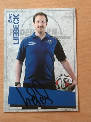 Jörg Liebeck SC Paderborn 07 2014-15 Autogrammkarte orig signiert #6605