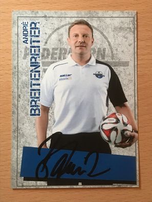 Andre Breitenreiter SC Paderborn 07 2014-15 Autogrammkarte orig signiert #6598