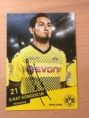 Ilkay Gündogan BVB Borussia Dortmund Autogrammkarte orig signiert #6570