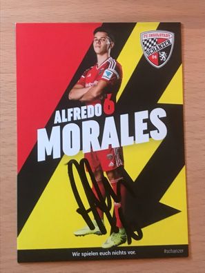 Alfredo Morales FC Ingolstadt Autogrammkarte orig signiert #6522