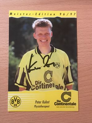 Peter Kuhnt BVB Borussia Dortmund Autogrammkarte orig signiert #6562