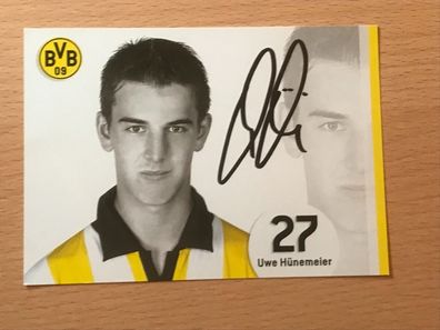 Uwe Hünemeier BVB Borussia Dortmund Autogrammkarte orig signiert #6608