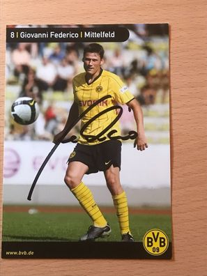 Giovanni Federico BVB Borussia Dortmund Autogrammkarte orig signiert #6583