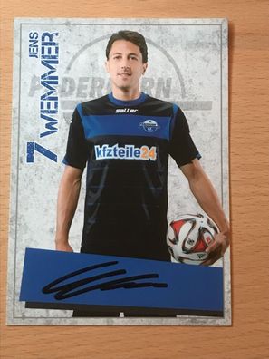 Jens Wemmer SC Paderborn 07 2014-15 Autogrammkarte orig signiert #6587