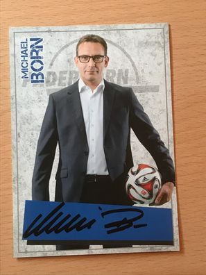 Michael Born SC Paderborn 07 2014-15 Autogrammkarte orig signiert #6603