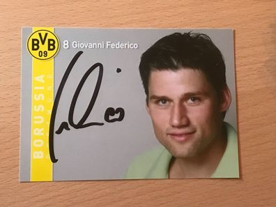 Giovanni Federico BVB Borussia Dortmund Autogrammkarte orig signiert #6610