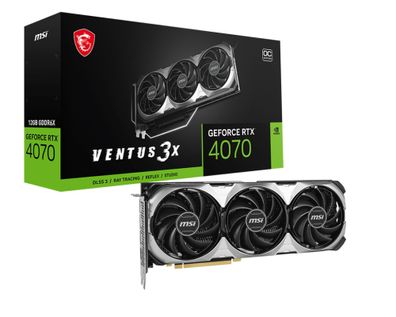 MSI GeForce RTX 4070 VENTUS 3X E 12GB OC GDDR6X 3xDP 1xHDMI