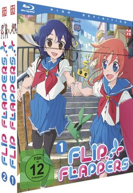 Flip Flappers - Gesamtausgabe - Bundle Vol.1-2 - Blu-Ray - NEU