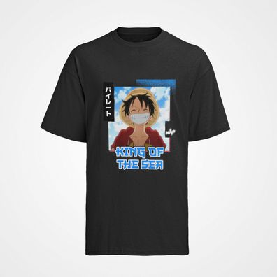 Herren T-Shirt aus Bio-Baumwolle "One Piece - Lachend King of the SEA" ist