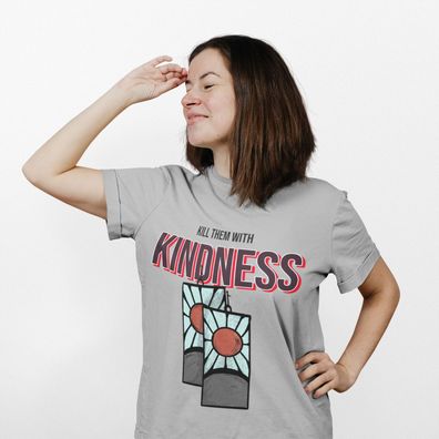 Bio Damen T-Shirt Oversize Anime Demon Slayer: Kill The with Kidness