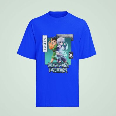 Herren T-Shirt Bio Baumwolle Anime: Hunter X Hunter Killua Zoldyck & Gon Freecs