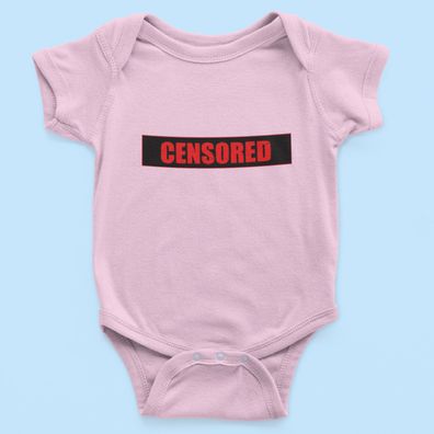Bio Baumwolle Babystrampler Protest Fake News Spruch: Censored