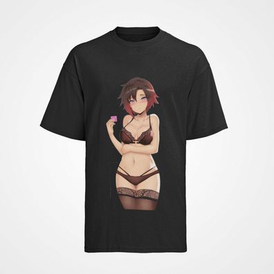 Herren T-Shirt Bio Baumwolle Sexy Hot Ruby Rose – Rwby Gift Love