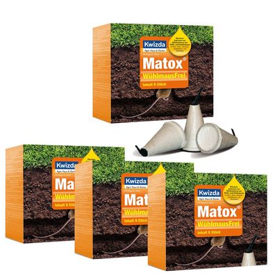 Matox® Wühlmausfrei 4 x 9 Stk (36 Stück)