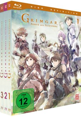 Grimgar, Ashes and Illusions - Gesamtausgabe - Bundle Vol.1-3 - Blu-Ray - NEU