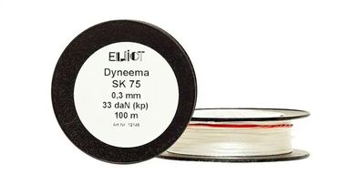 Dyneema-Drachenschnur 95 daN 100 m 8-fach geflochten 0.8 mm