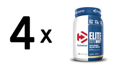 4 x Dymatize Elite Whey (942g) Strawberry Blast