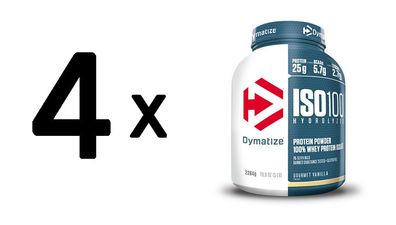 4 x Dymatize ISO 100 (2264g) Orange Ice Cream