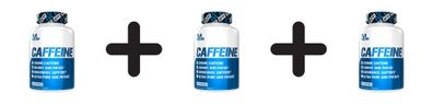3 x EVL Nutrition Caffeine (100 tabs) Unflavoured
