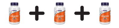 3 x Now Foods L-Arginine 500mg (100)