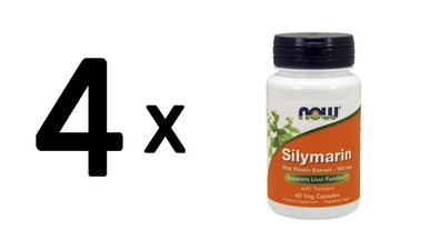 4 x Now Foods Silymarin 150 mg (60 caps) Unflavored