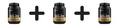 3 x Optimum Nutrition 100% Whey Gold Isolate (2.05lbs) Strawberry