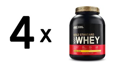 4 x Optimum Nutrition 100% Whey Gold Standard (5lbs) Double Rich Chocolate